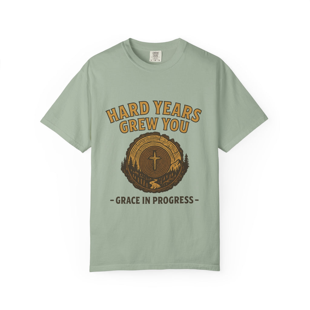 Hard Years Grew You Vintage Tree Ring T-Shirt | Faith Outdoor Apparel | Encouragement Tee | Grace In Progress | Healing & Growth Gift