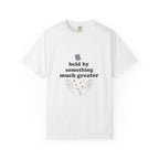Grace in Progress Christian T-Shirt — Held by Something Much Greater — Vintage Hands & Wildflower Faith Tee | Prayer & Healing Shirt for Women