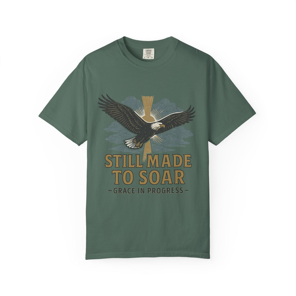 Still Made To Soar Vintage Eagle T-Shirt | Faith Outdoor Apparel | Hope After Hard Seasons | Screen Print Tee | Grace In Progress