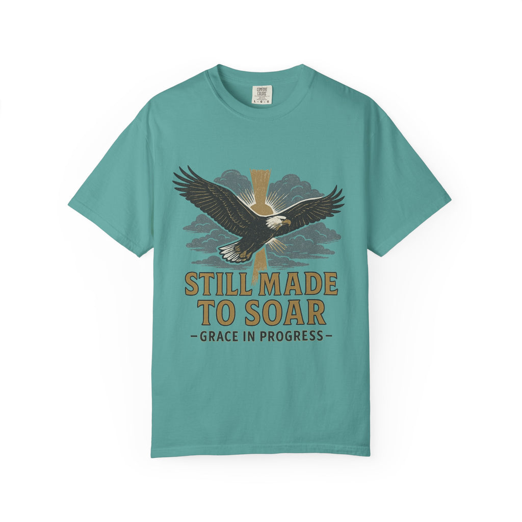 Still Made To Soar Vintage Eagle T-Shirt | Faith Outdoor Apparel | Hope After Hard Seasons | Screen Print Tee | Grace In Progress