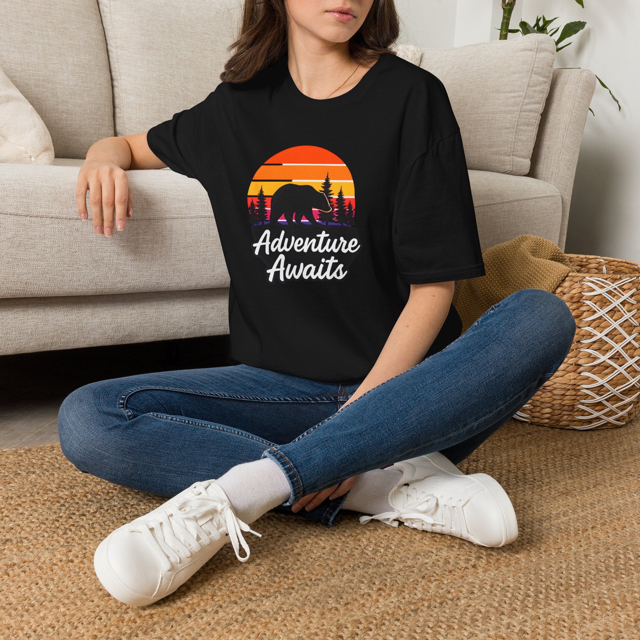 Bear in Sunset Forest T-Shirt