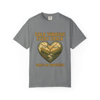 Gold Through Every Crack | Kintsugi Heart Vintage Faith Tee | Grace In Progress | Healing Grief Recovery Shirt | Christian Mental Health Apparel