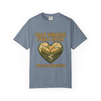 Gold Through Every Crack | Kintsugi Heart Vintage Faith Tee | Grace In Progress | Healing Grief Recovery Shirt | Christian Mental Health Apparel