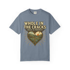 Whole In The Cracks Kintsugi Heart Landscape T-Shirt | Faith Healing Apparel | Recovery Gift | Vintage Screen Print Tee | Grace In Progress