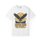 Carried When You Couldn't Vintage Eagle Faith T-Shirt | Grace In Progress | Burnout Caregiver Hope Apparel