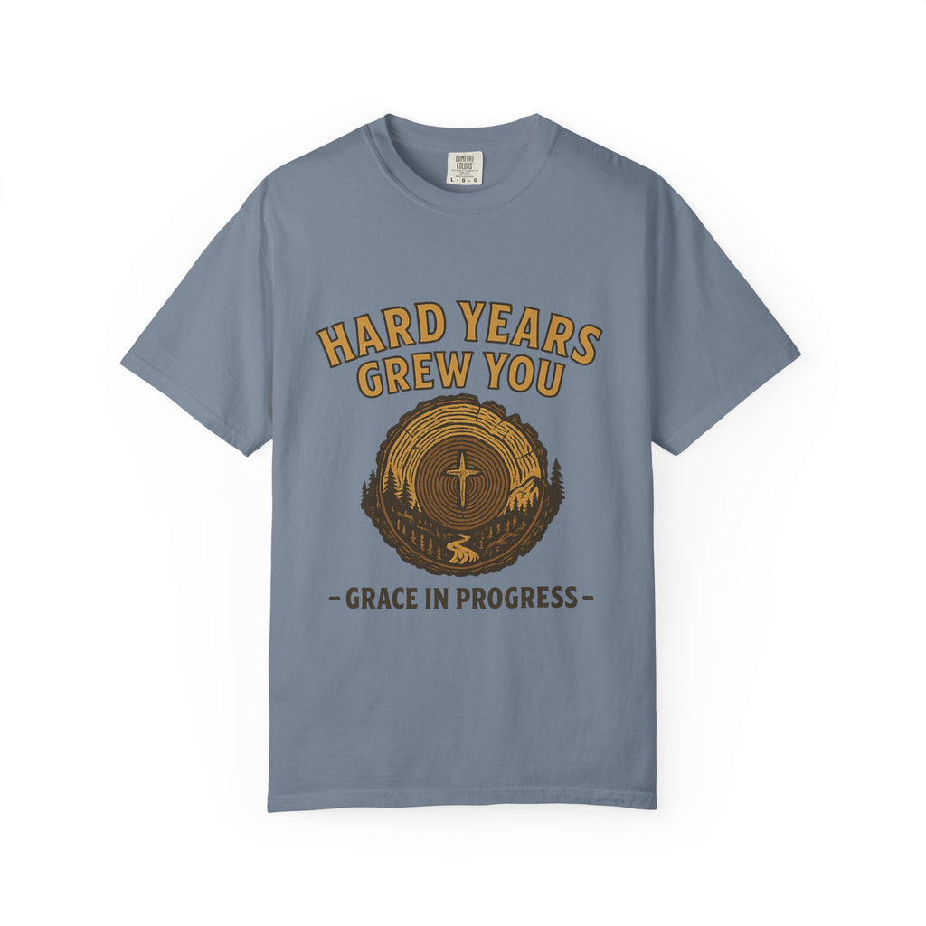 Hard Years Grew You Vintage Tree Ring T-Shirt | Faith Outdoor Apparel | Encouragement Tee | Grace In Progress | Healing & Growth Gift