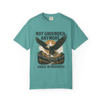 Not Grounded Anymore Vintage Eagle T-Shirt | Faith Outdoor Apparel | Soaring Eagle Tee | Grace In Progress | Recovery & Hope Gift