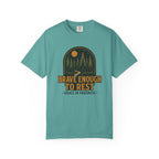 Brave Enough To Rest | Moonlit Forest Badge Vintage Tee | Grace In Progress | Faith Outdoor Shirt | Rest Burnout Recovery Apparel