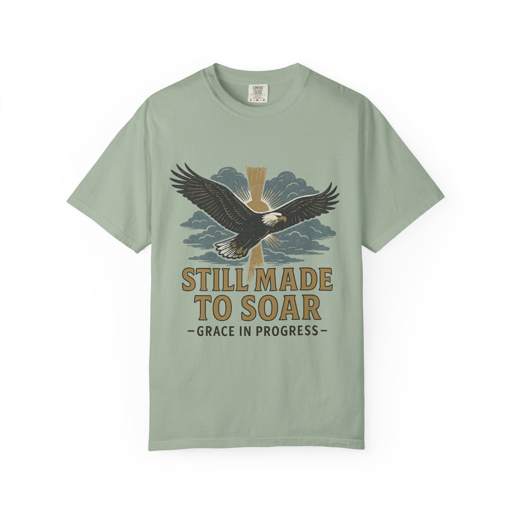 Still Made To Soar Vintage Eagle T-Shirt | Faith Outdoor Apparel | Hope After Hard Seasons | Screen Print Tee | Grace In Progress