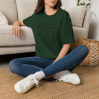 Cursive Chalkboard Writing T-Shirt