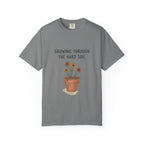 Grace in Progress Faith T-Shirt — Growing Through the Hard Soil — Vintage Terracotta Plant Christian Tee | Healing & Growth Design for Women