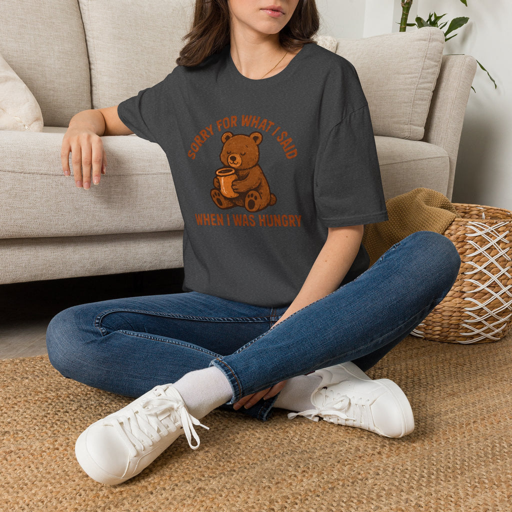 Hungry Bear With Cup T-Shirt