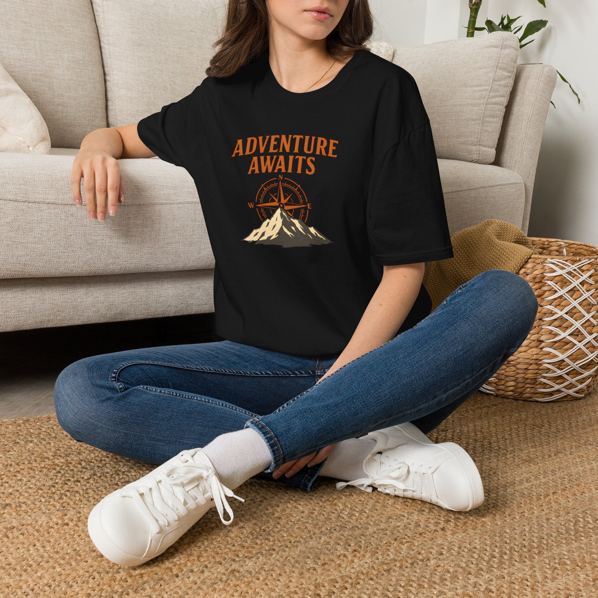 Adventure awaits compass mountain T-Shirt