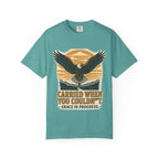 Carried When You Couldn't Vintage Eagle Faith T-Shirt | Grace In Progress | Burnout Caregiver Hope Apparel