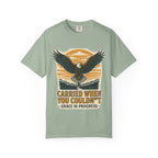 Carried When You Couldn't Vintage Eagle Faith T-Shirt | Grace In Progress | Burnout Caregiver Hope Apparel
