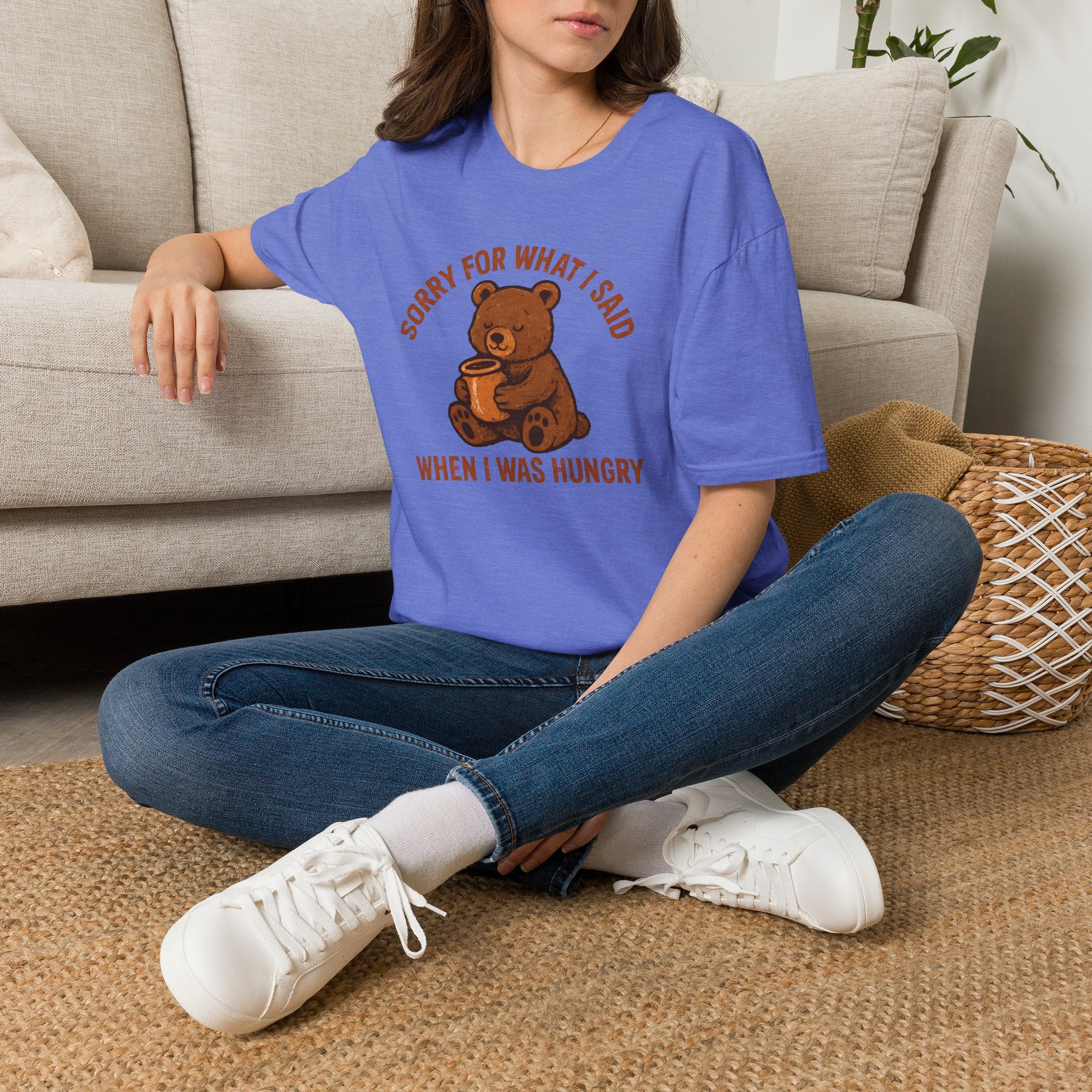 Hungry Bear With Cup T-Shirt