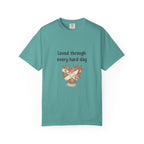 Grace in Progress Christian T-Shirt — Loved Through Every Hard Day — Faith & Mental Health Tee | Bandaged Heart Vintage Illustration
