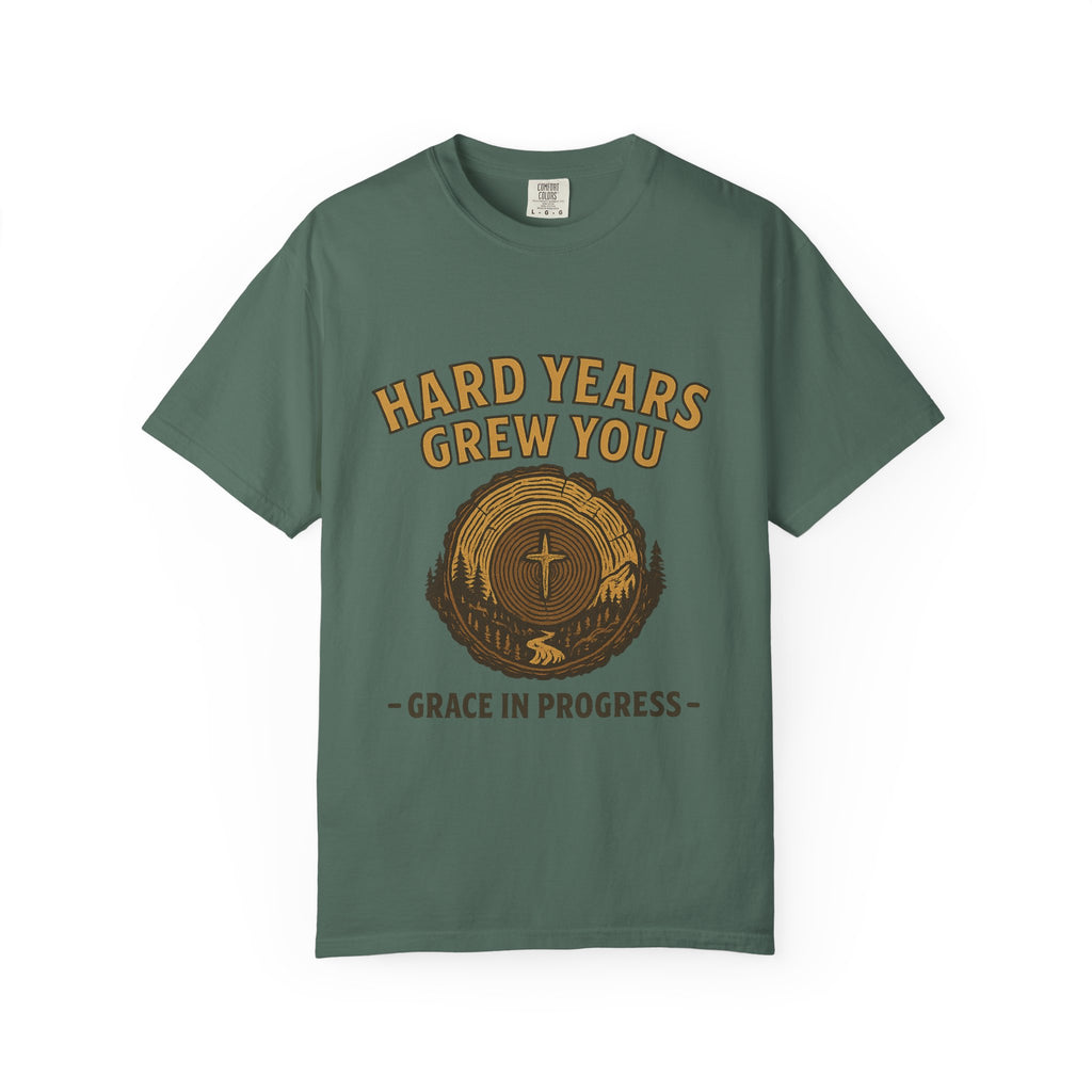 Hard Years Grew You Vintage Tree Ring T-Shirt | Faith Outdoor Apparel | Encouragement Tee | Grace In Progress | Healing & Growth Gift