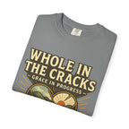 Whole In The Cracks Kintsugi Heart Landscape T-Shirt | Faith Healing Apparel | Recovery Gift | Vintage Screen Print Tee | Grace In Progress