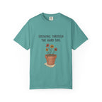Grace in Progress Faith T-Shirt — Growing Through the Hard Soil — Vintage Terracotta Plant Christian Tee | Healing & Growth Design for Women