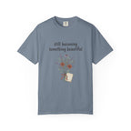 Grace in Progress Faith T-Shirt — Still Becoming Something Beautiful — Vintage Wildflower Christian Tee for Women Healing & Growing