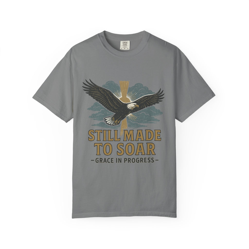 Still Made To Soar Vintage Eagle T-Shirt | Faith Outdoor Apparel | Hope After Hard Seasons | Screen Print Tee | Grace In Progress