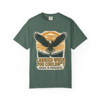 Carried When You Couldn't Vintage Eagle Faith T-Shirt | Grace In Progress | Burnout Caregiver Hope Apparel