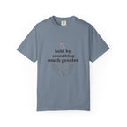 Grace in Progress Christian T-Shirt — Held by Something Much Greater — Vintage Hands & Wildflower Faith Tee | Prayer & Healing Shirt for Women