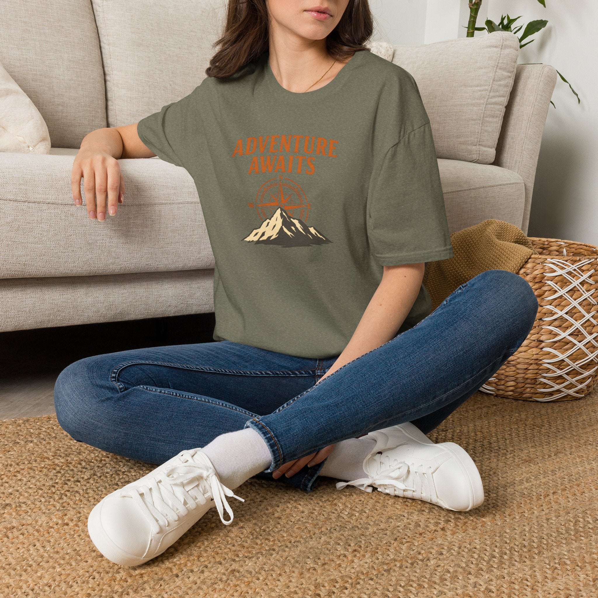 Adventure awaits compass mountain T-Shirt