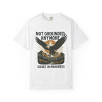 Not Grounded Anymore Vintage Eagle T-Shirt | Faith Outdoor Apparel | Soaring Eagle Tee | Grace In Progress | Recovery & Hope Gift